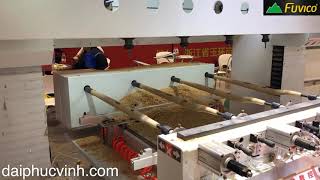 MÁY CNC 4 Trục 8 dao chuyên làm chân bàn chân ghế hiền thiện các công đoạn
