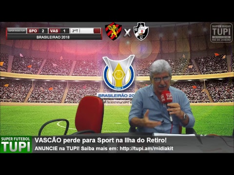 Sport 2 x 1 Vasco -  30ª Rodada -  Brasileirão - 20/10/2018