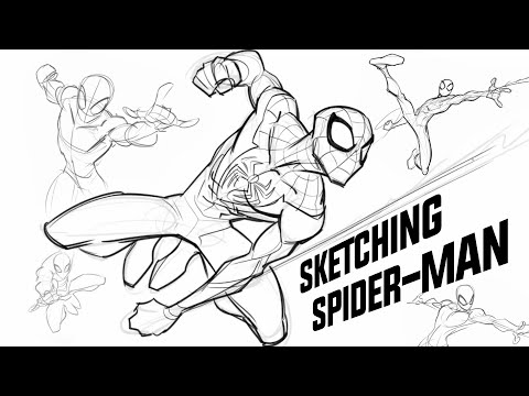 Sketching Spider-man