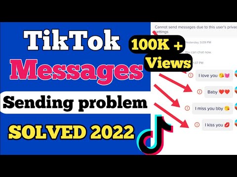 TikTok Message Problem Solved | Fix TikTok Message Problem | How to Send Message Anyone On TikTok