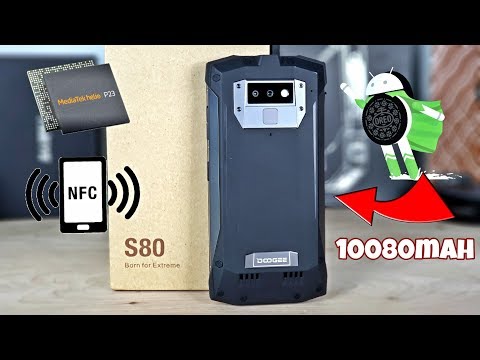 Doogee S80 - 10080mAh - 6GB/64GB- Global LTE - NFC - Wireless Charge - Walkie Talkie
