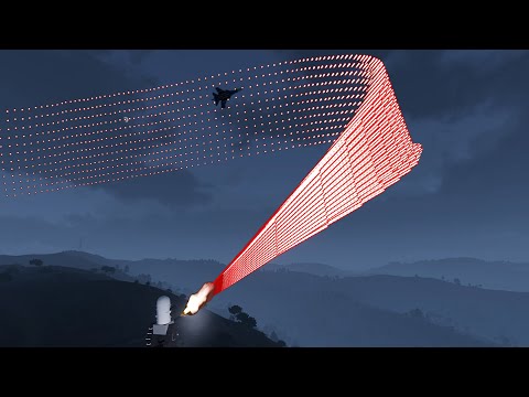 Air Defense System vs Incoming Jets - Phalanx - C-RAM - Anti-Air Vehicles(Toyota Hilux) - Simulation