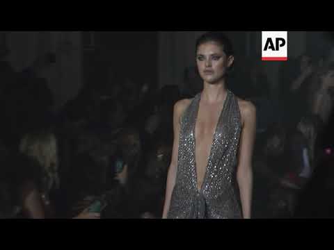 Julien Macdonald brings glamorous metallics to London Fashion Week