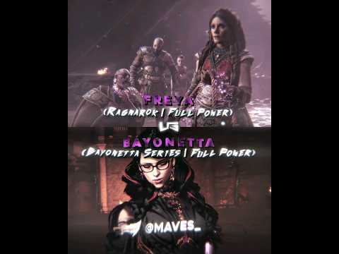 Freya Vs Bayonetta | Battle #shorts #godofwar #godofwarragnarok