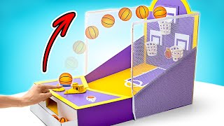 Vamos a crear un juego de mesa de básquetbol de la NBA || Bricolaje fácil de cartón 🏀