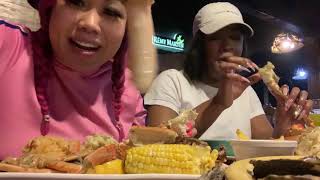 Crab Legs, Oysters, Steak and Fried Tilapia Mukbang