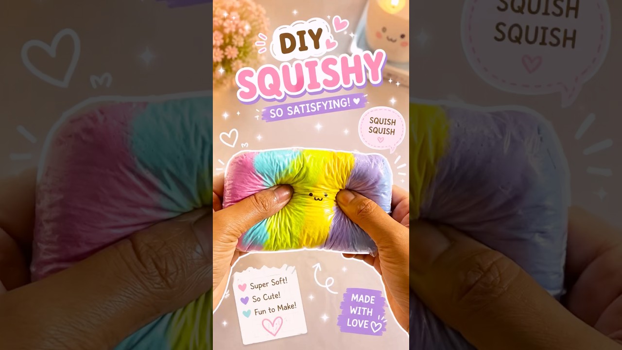 🎀✨DIY Cute Squishy 💗✨| Satisfying Sponge Squishy|It’s me Hana#squishy#shorts