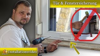 Fenster gegen Einbruch sichern / Tür & Fenstersicherung nachrüsten - Einbauanleitung