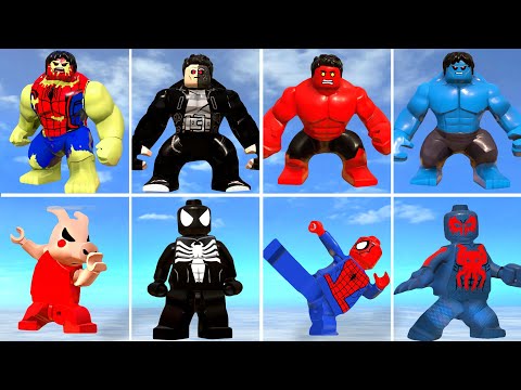 HULK Army VS SpiderMan Suits - Blue Hulk, Black Suit Spider-Man, Roblox Piggy