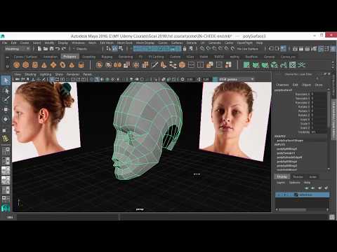 Learn Maya Character Head Modeling for Beginners