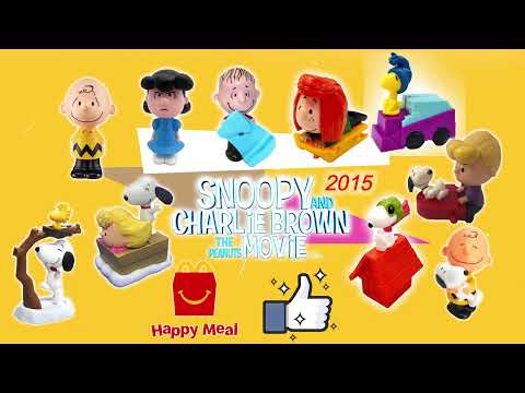 2015 McDonalds Happy Meal Toys Peanuts Movie with Snoopy Full Set