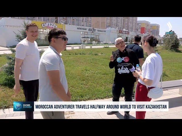 Dünyayı gezen Faslı gezgin Kazakistan’a ulaştı
