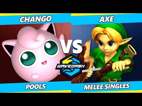 Wavedash 2023 - Chango (Jigglypuff) Vs. Axe (Pikachu, Young Link) Smash Melee - SSBM
