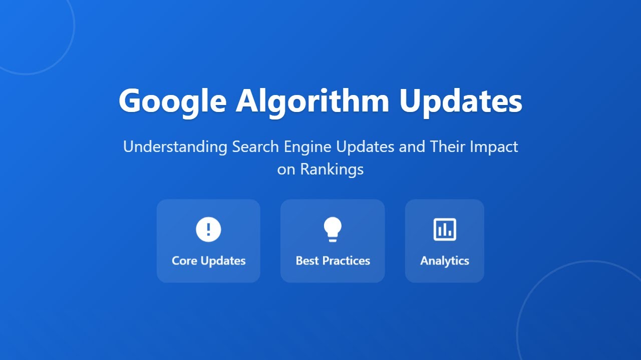 Google Algorithm Updates Explained for Beginners