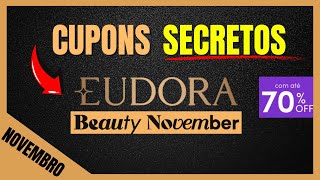 REVELEI + de 12 Cupons de DESCONTO EUDORA. Frete Gratis + Amostras e Brindes Eudora