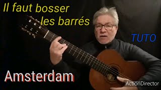 Tuto guitare. Amsterdam Jacques Brel.