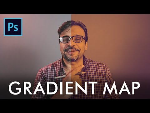 Gradient Map in Adobe Photoshop Urdu Hindi