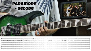 Decode | Paramore | Guitar Solo Cover | Guitar lesson | lesson | Tabs | +Screen Tabs | Guitar Cover