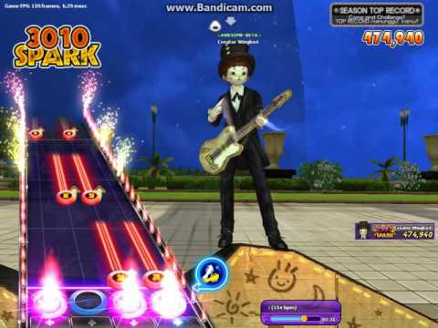 Audition Guitar Custom - No Brain - No Turning Back Lv.4 Crazy 154bpm