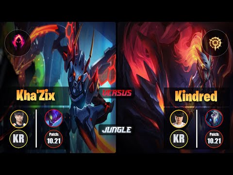 Cuzz KHA'ZIX (Jungle) [Dark Harvest] VS Clid KINDRED - Master KR Patch 10.21