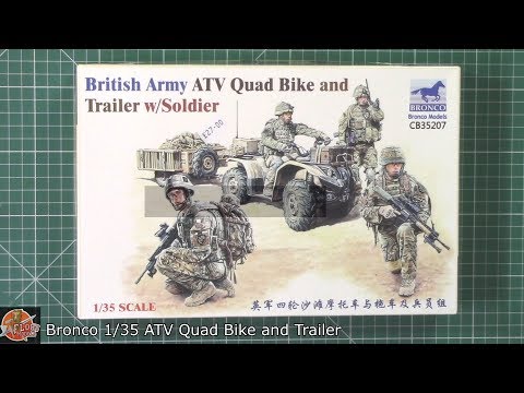 Bronco 1/35 ATV Quad and Trailer Review