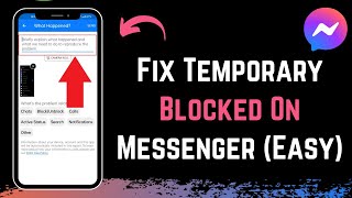 Blocked on Messenge - How to Fix Temporary Block on Messenger?