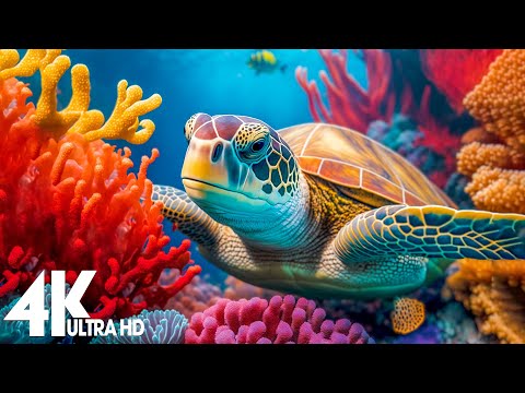 11 HOURS of 4K Underwater Wonders + Relaxing Music - The Best 4K Sea Animals for Relaxation