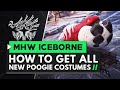 Monster Hunter World Iceborne | THE BEST POOGIE OUTFIT! How to Unlock All New Poogie Costumes