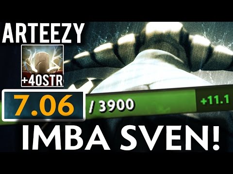 7.06 Dota 2 - Abed [Invoker] + SmasH vs. Arteezy [Sven] + Aui_2000 | 40+ STR IMBA Sven