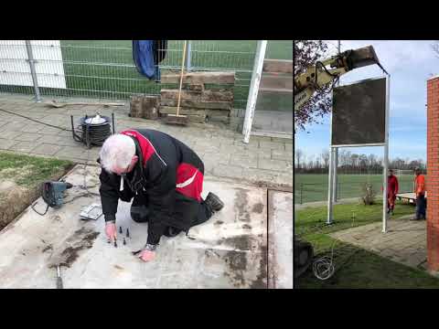 Plaatsing Scorebord Sporting Krommenie