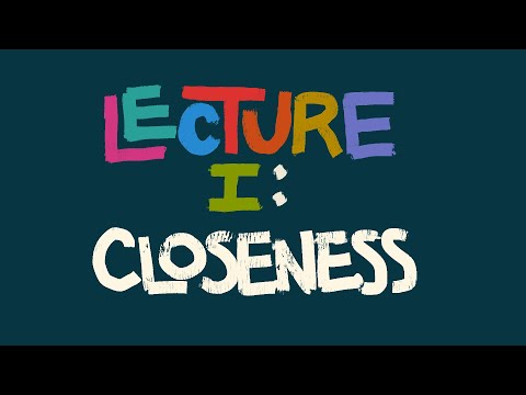 Topology Lecture 1. Closeness