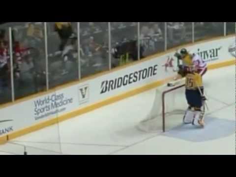 Darren Helm drills Ryan Suter