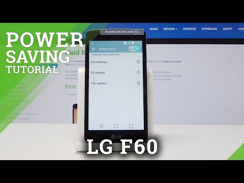 How to Activate Power Saving Mode in LG F60 - Extend Battery Life