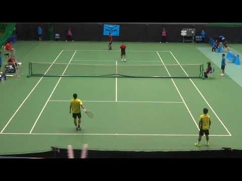 第34回テニス日本リーグ 男子準決勝 吉備 雄也/大西 賢(ノアインドアステージ) VS 許 育修/藤井 信太(マイシン) 10ポイントマッチタイブレーク