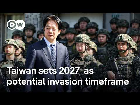 臺灣為 2027 年中國可能入侵舉行大型戰備演習 | DW News (Taiwan holds large combat-readiness drills for possible 2027 China invasion | DW News)