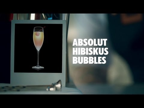 ABSOLUT HIBISKUS BUBBLES DRINK RECIPE - HOW TO MIX