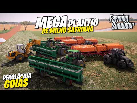 Mega Plantio Do Milho Safrinha Na Região De Perolândia Goiás | Farming Simulator Vida Real