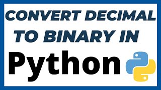 Python program to convert decimal to binary number tutorial