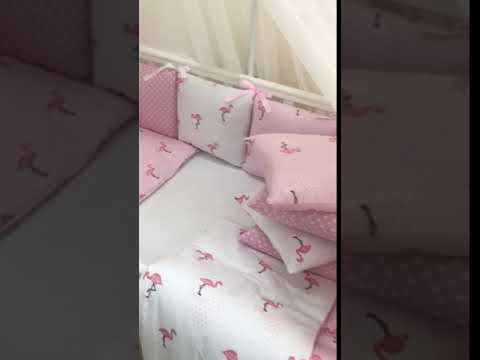 Baby Design Premium Фламинго Комплект детского постельного белья в кроватку ТМ Маленькая Соня