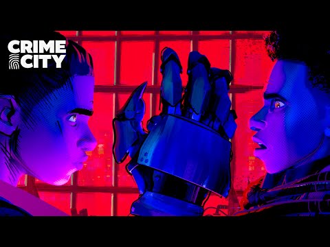 Miles Meets Prowler Miles from Earth 42 | Spider-Man: Across the Spider-Verse 2023