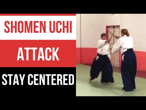 AIKIDO: Shomen uchi attack - Stay centered.