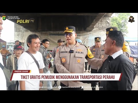 TIKET GRATIS PEMUDIK MENGGUNAKAN TRANSPORTASI PERAHU
