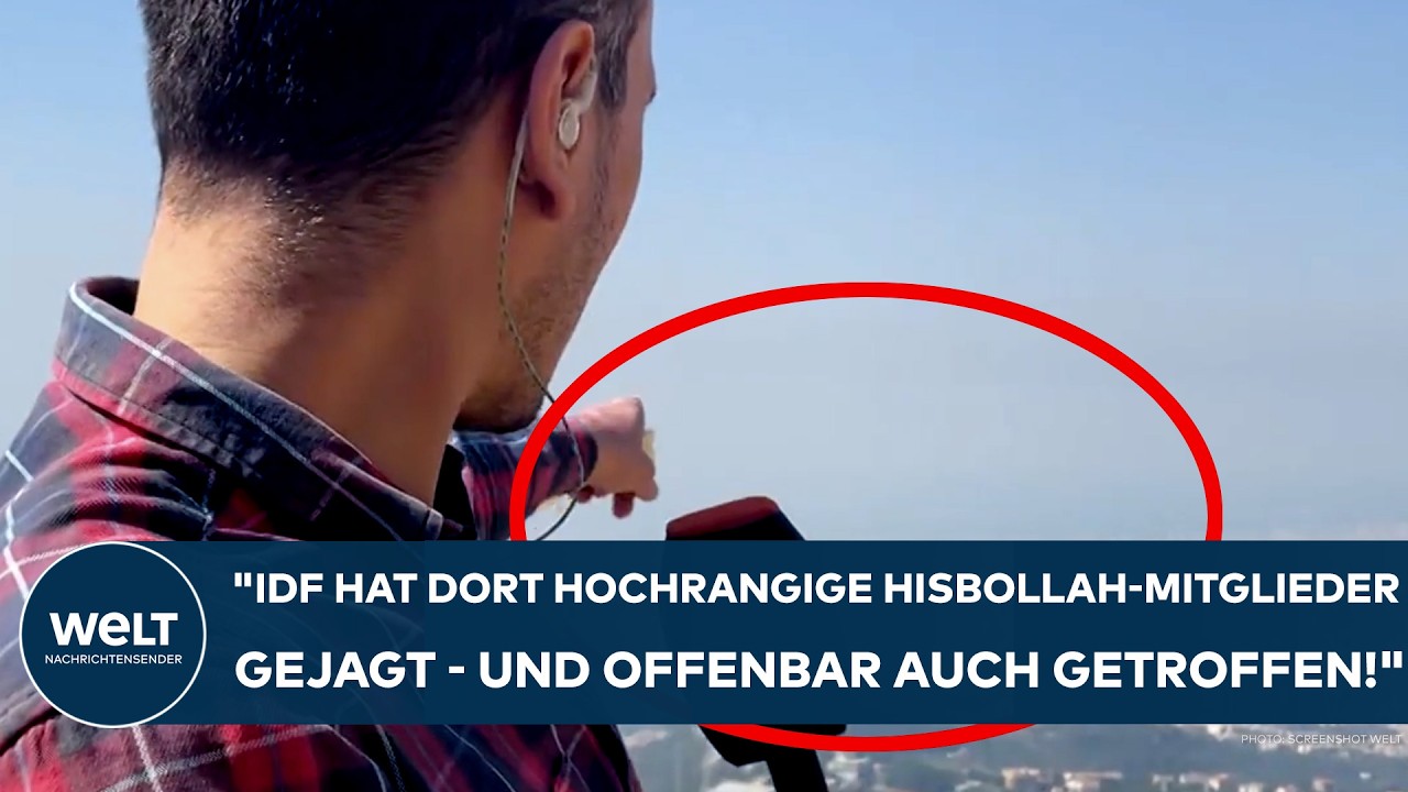LIBANON: "IDF hat dort hochrangige Hisbollah-Mitglieder gejagt und offenbar auch getroffen!"