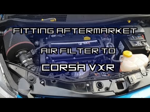 How To Fit Aftermarket Air Filter To - Corsa VXR