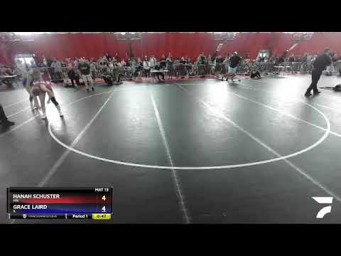 122 Lbs Cons. Round 2 - Hanah Schuster, MN Vs Grace Laird, IL C14f