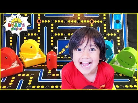 Pac Man Board Game  with Ryan's World!!!
