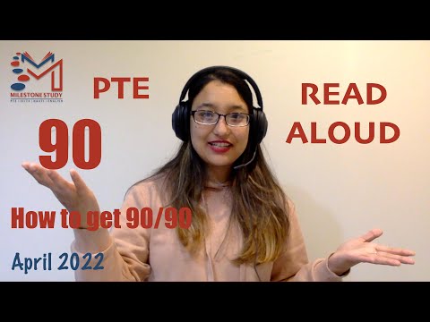 How to get 90/90 in PTE speaking? | Read Aloud with demonstration by Anusha | Milestone Study |