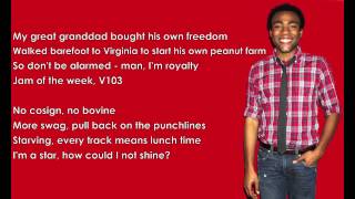 Childish Gambino - We Ain&#39;t Them (with Lyrics) HD