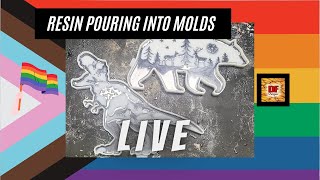 Resin Pouring Into Animal Molds | Pride Animals Week 2 | Plus A Giveaway | Resin Art