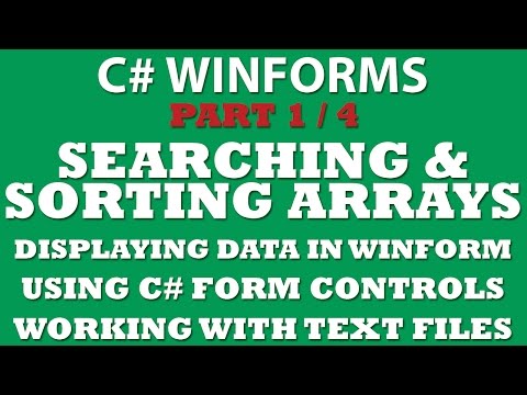 Visual C Searching Sorting C Arrays Part 1 C Loading Text File Coding Homeworkcoding Homework